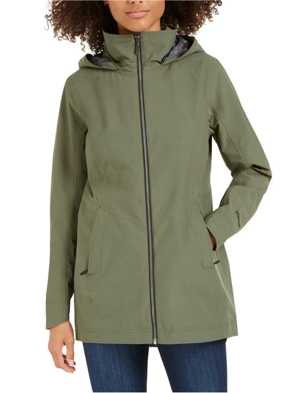 Marmot Olive Green ‘Lea’ Hooded Jacket